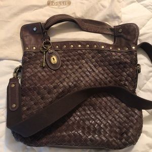 Fossil Brown Leather Bag